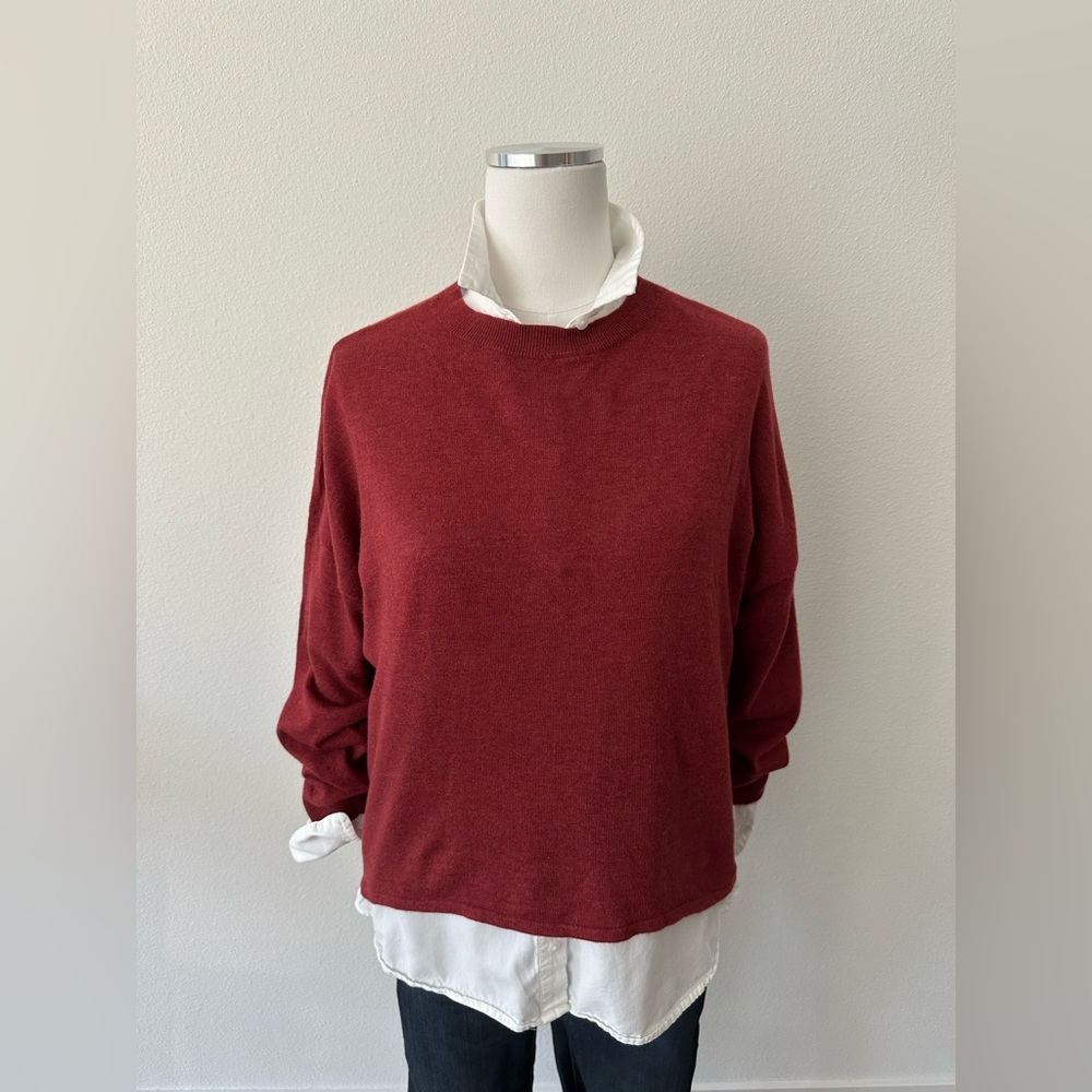 TROUVÉ Red Crewneck Sweater